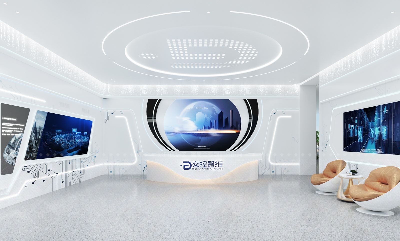 现代科技展厅3D模型下载【ID:1207717168】