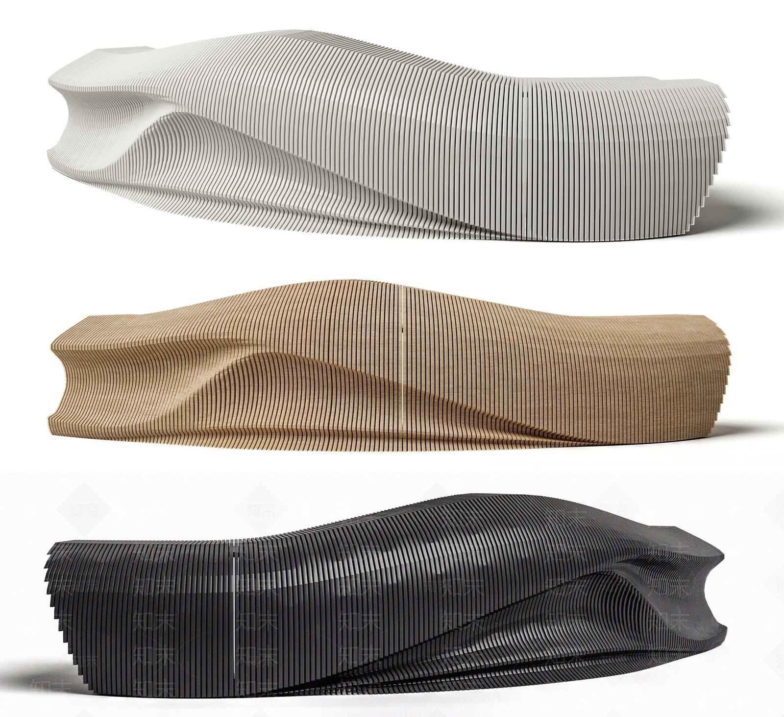 现代弧形服务台SU模型下载【ID:1207717439】