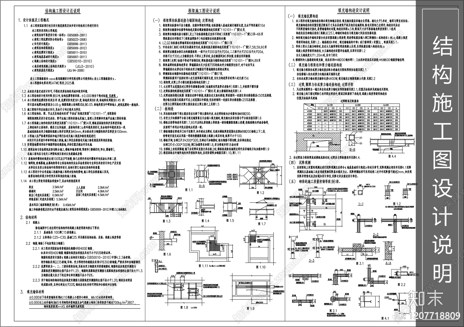 现代设计说明施工图下载【ID:1207718809】