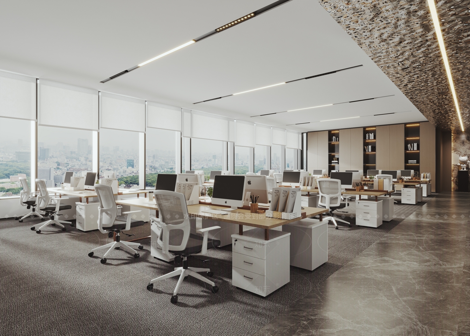 现代办公大厅3D模型下载【ID:1207718877】