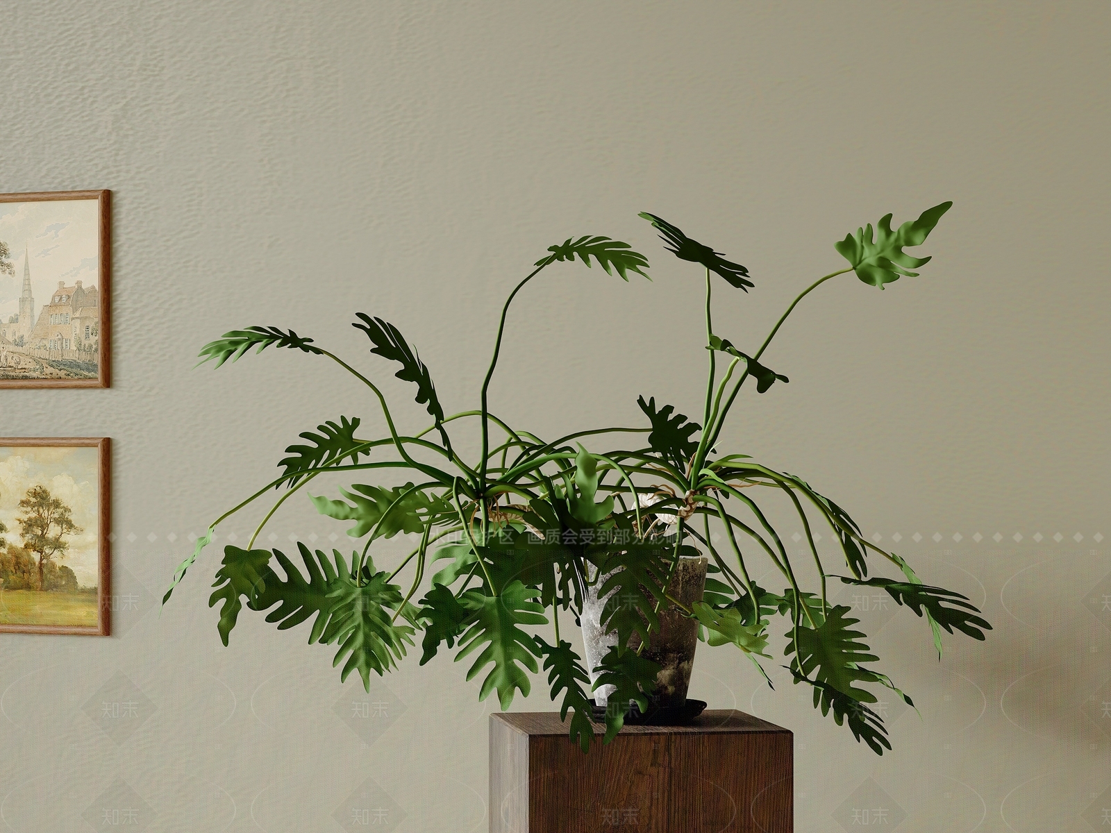 现代北欧花艺3D模型下载【ID:1207720436】