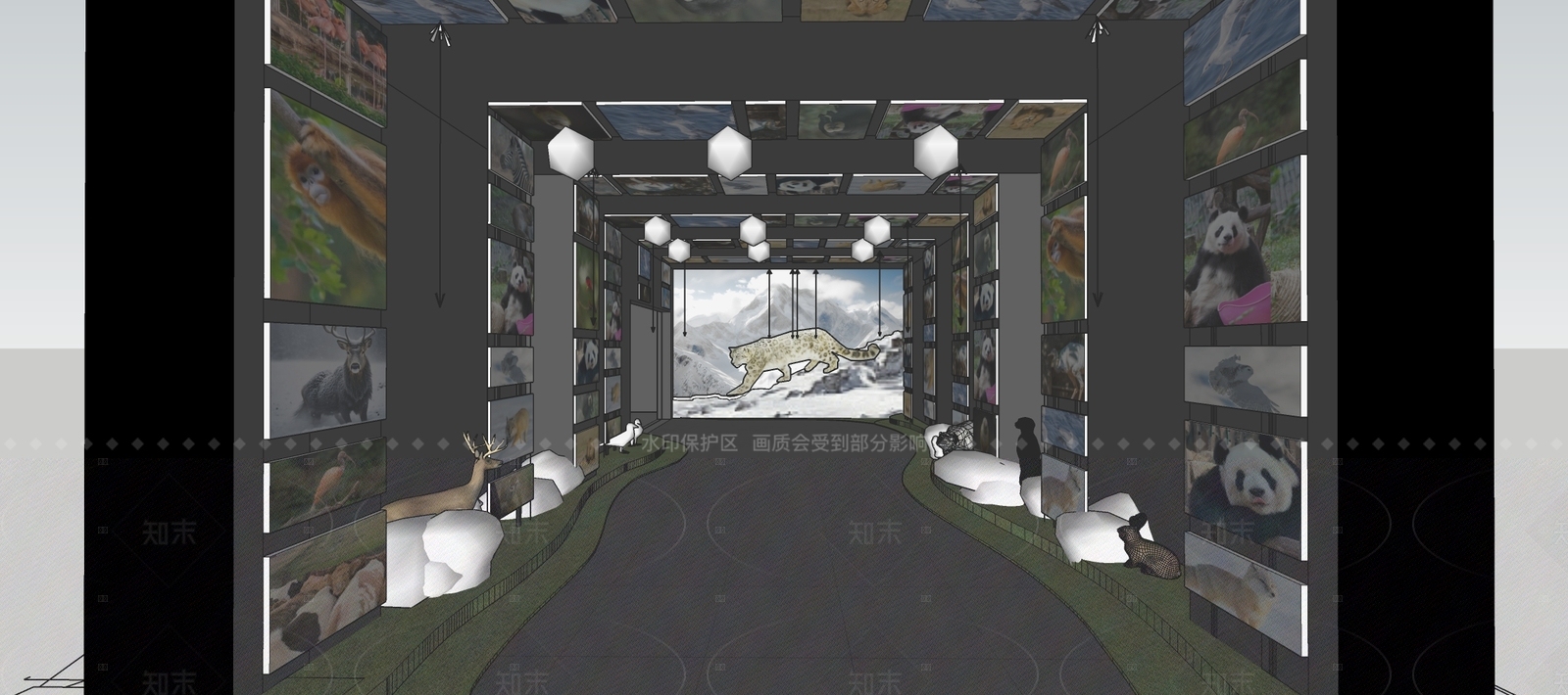 现代其他文化展厅SU模型下载【ID:1207724261】