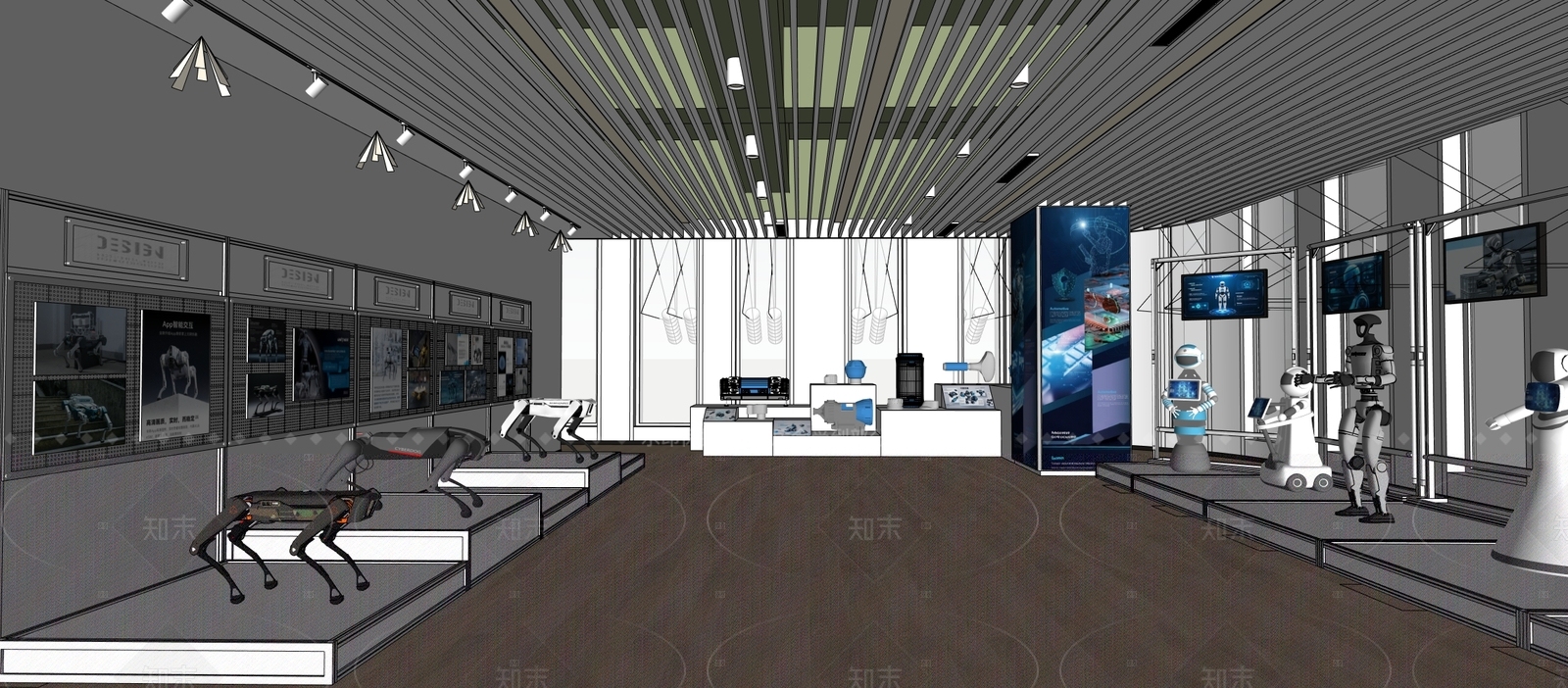 现代工业科技展厅SU模型下载【ID:1207725086】