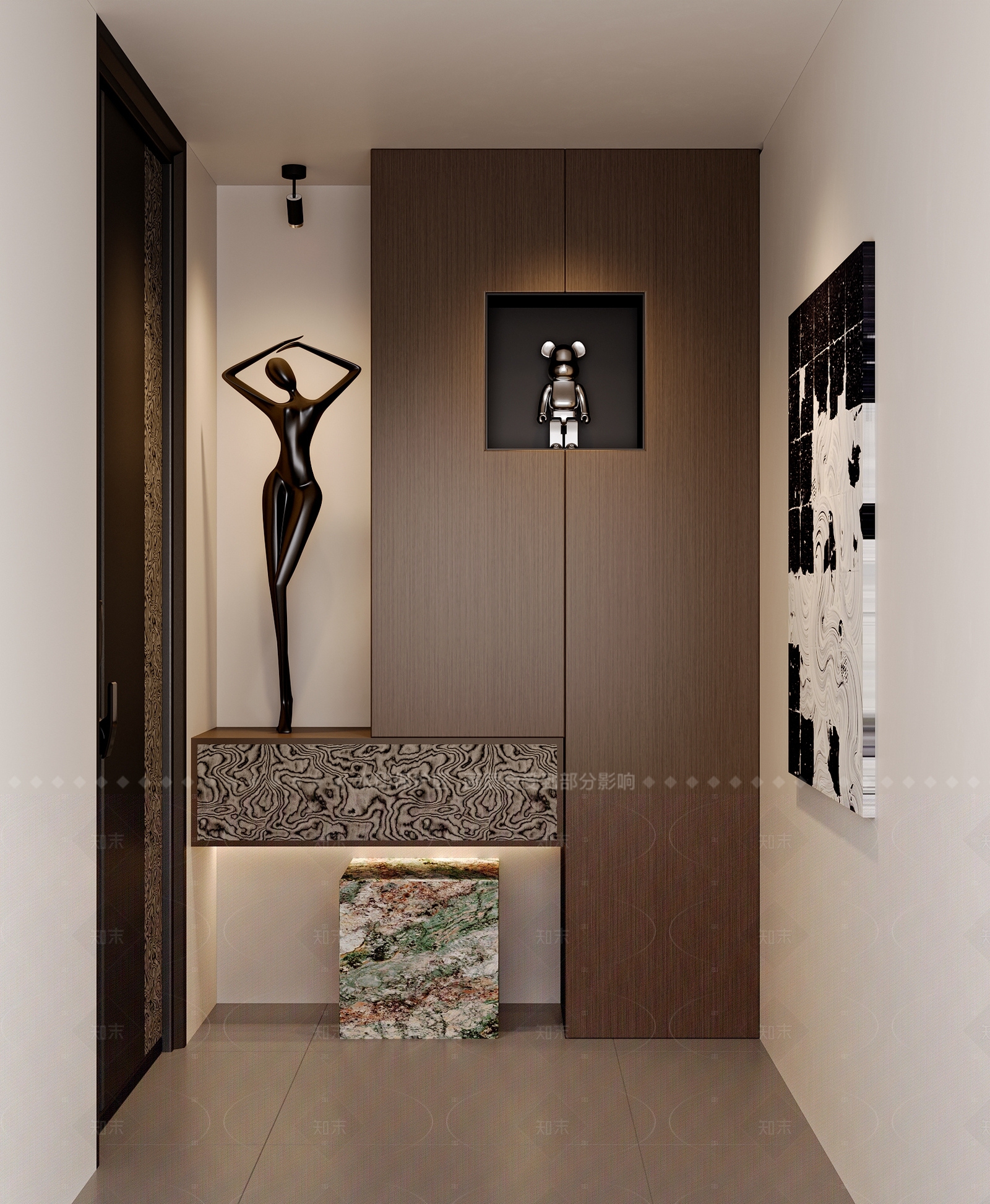 现代意式鞋柜3D模型下载【ID:1207725065】