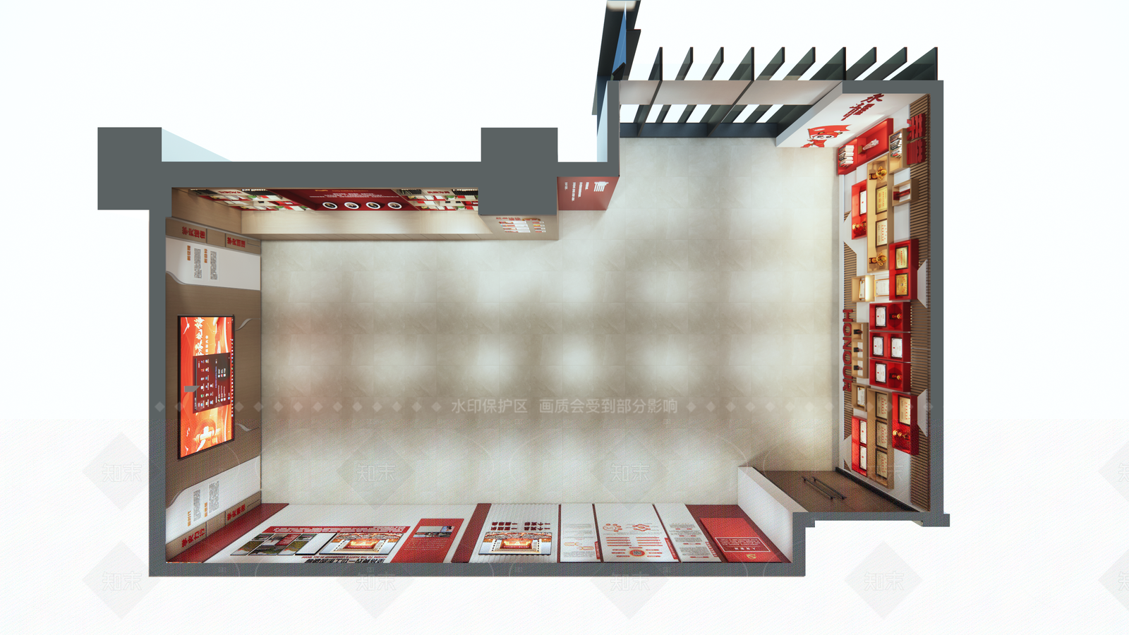 现代党建室SU模型下载【ID:1207729770】