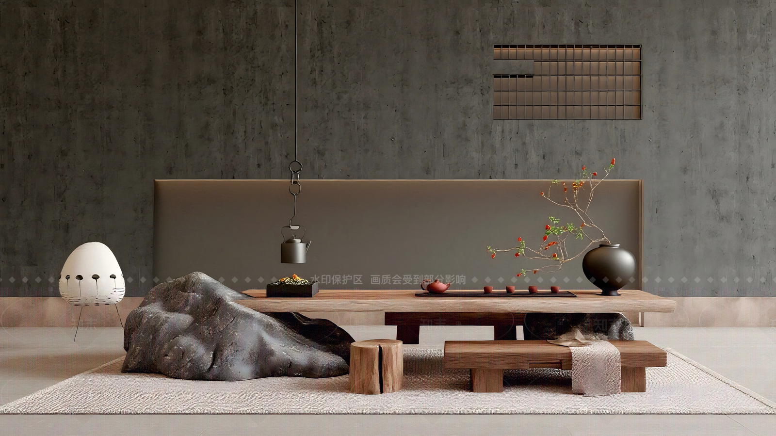 新中式中式茶餐厅SU模型下载【ID:1207733282】