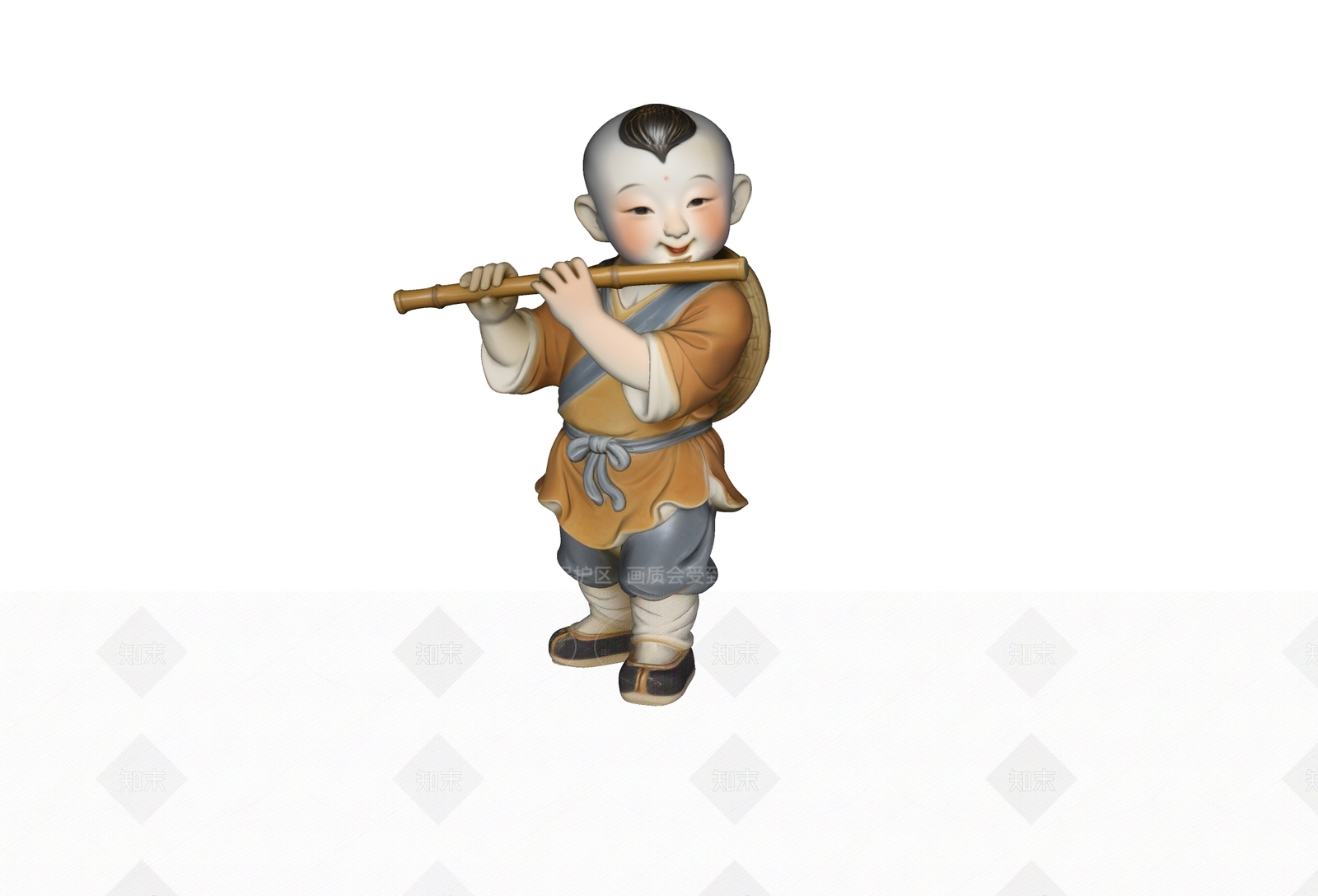 新中式中式雕塑SU模型下载【ID:1207733681】