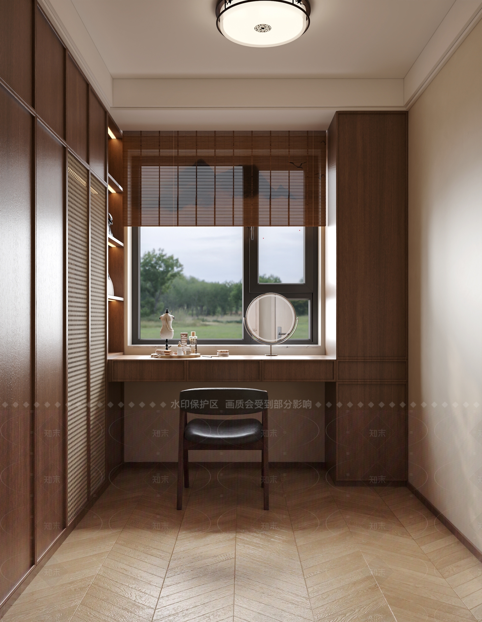 新中式中式衣帽间3D模型下载【ID:1207739088】