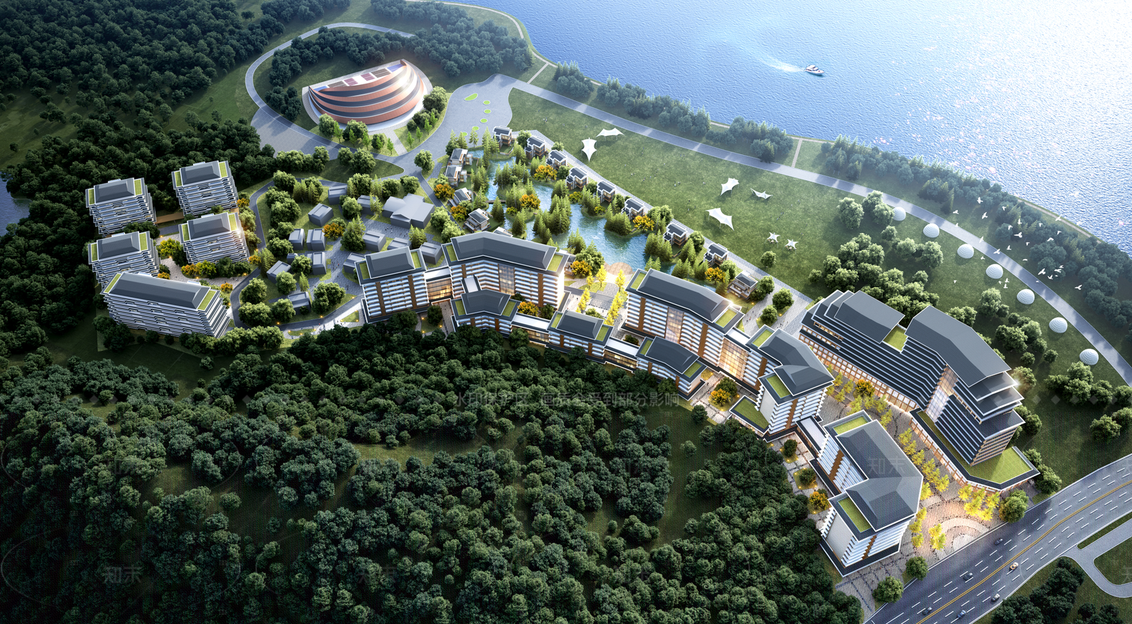 新中式商业街SU模型下载【ID:1207739777】