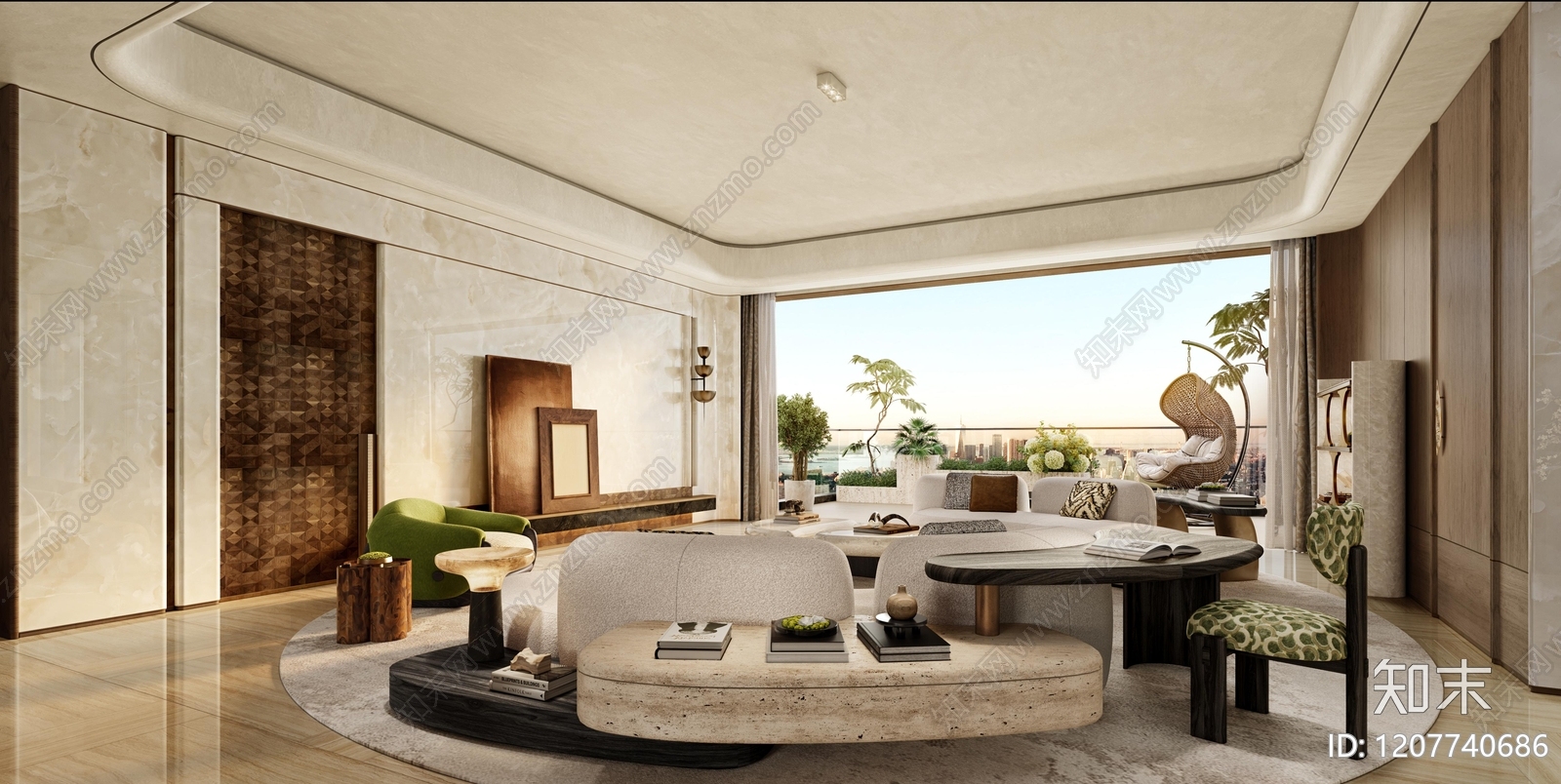 意式轻奢样板间下载【ID:1207740686】