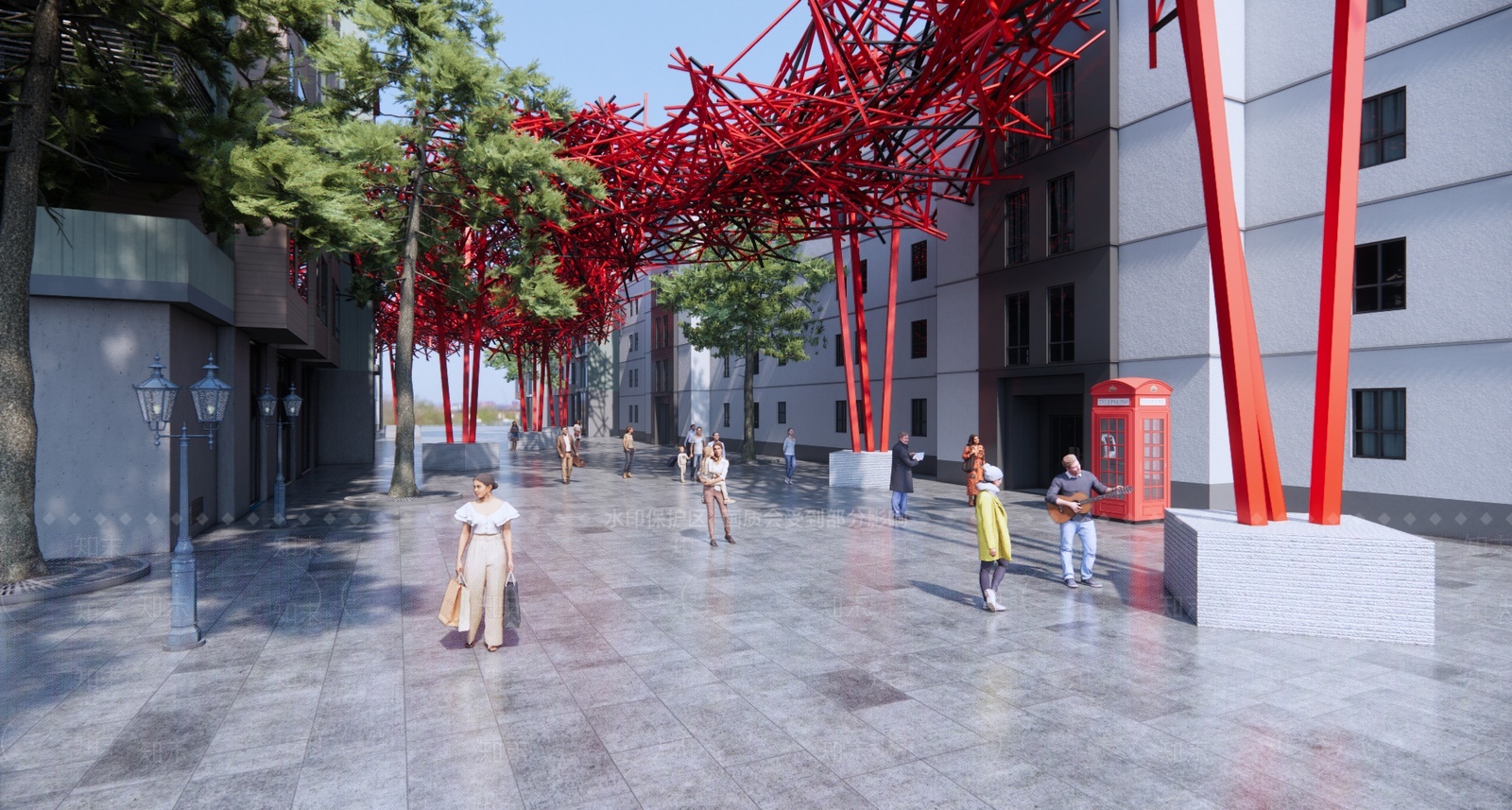 现代景观构筑物SU模型下载【ID:1207744018】