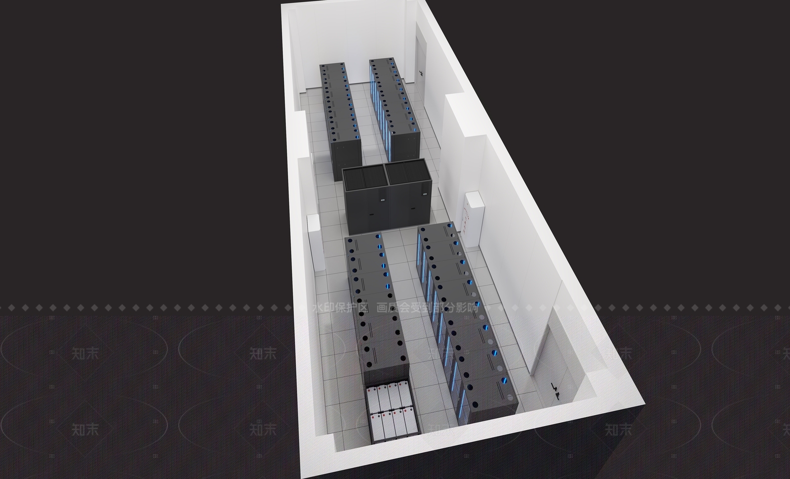 现代监控室3D模型下载【ID:1207747001】