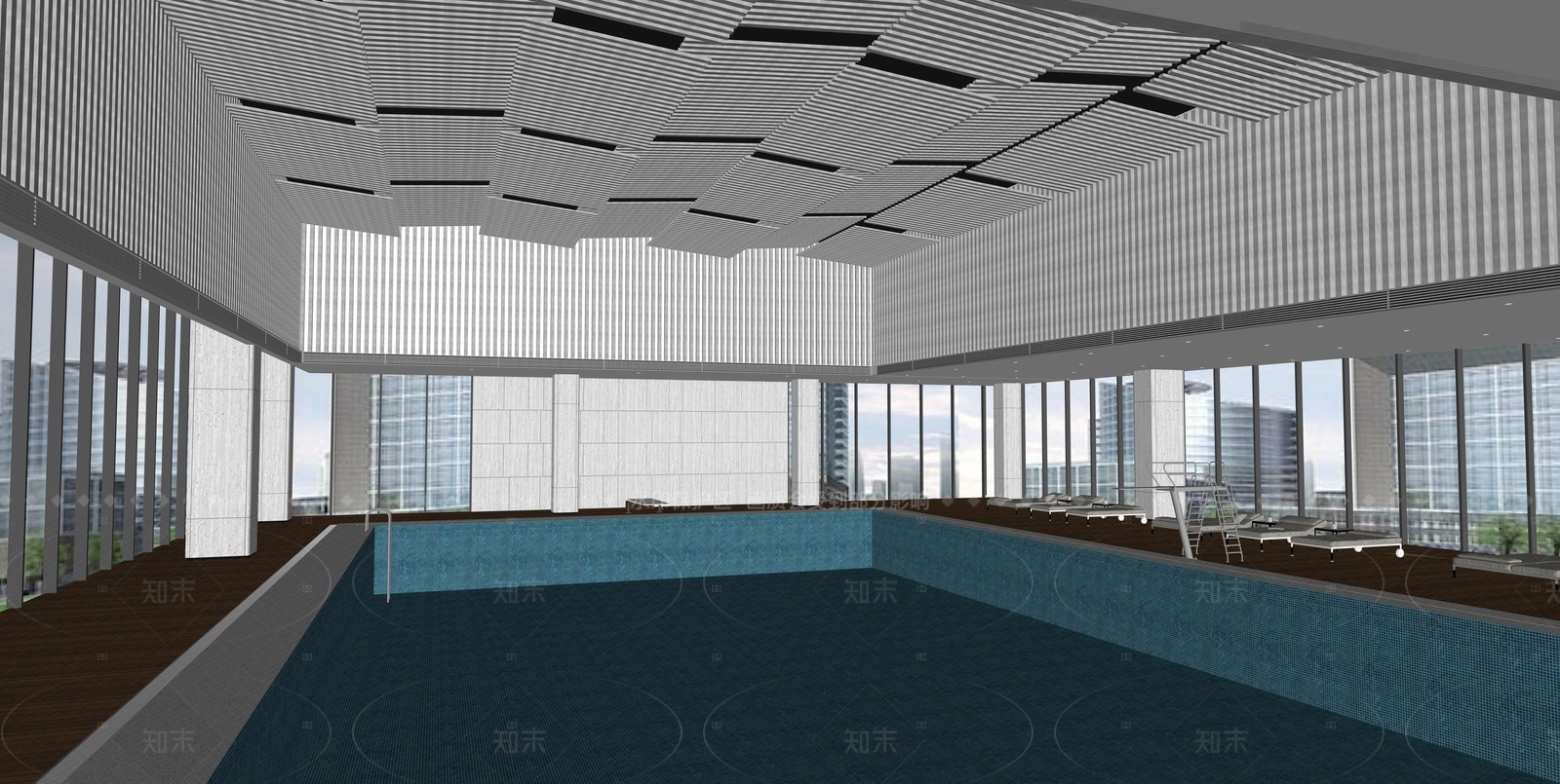 现代体育建筑SU模型下载【ID:1207749872】