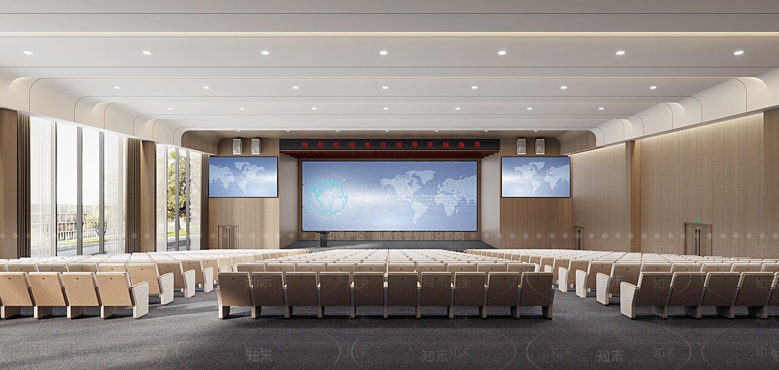 现代风格报告厅3D模型下载【ID:1207751173】