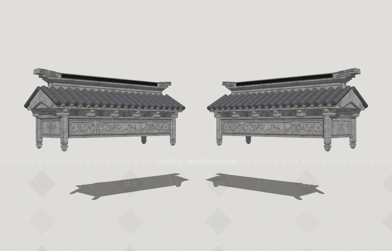 新中式牌坊牌楼SU模型下载【ID:1207751176】