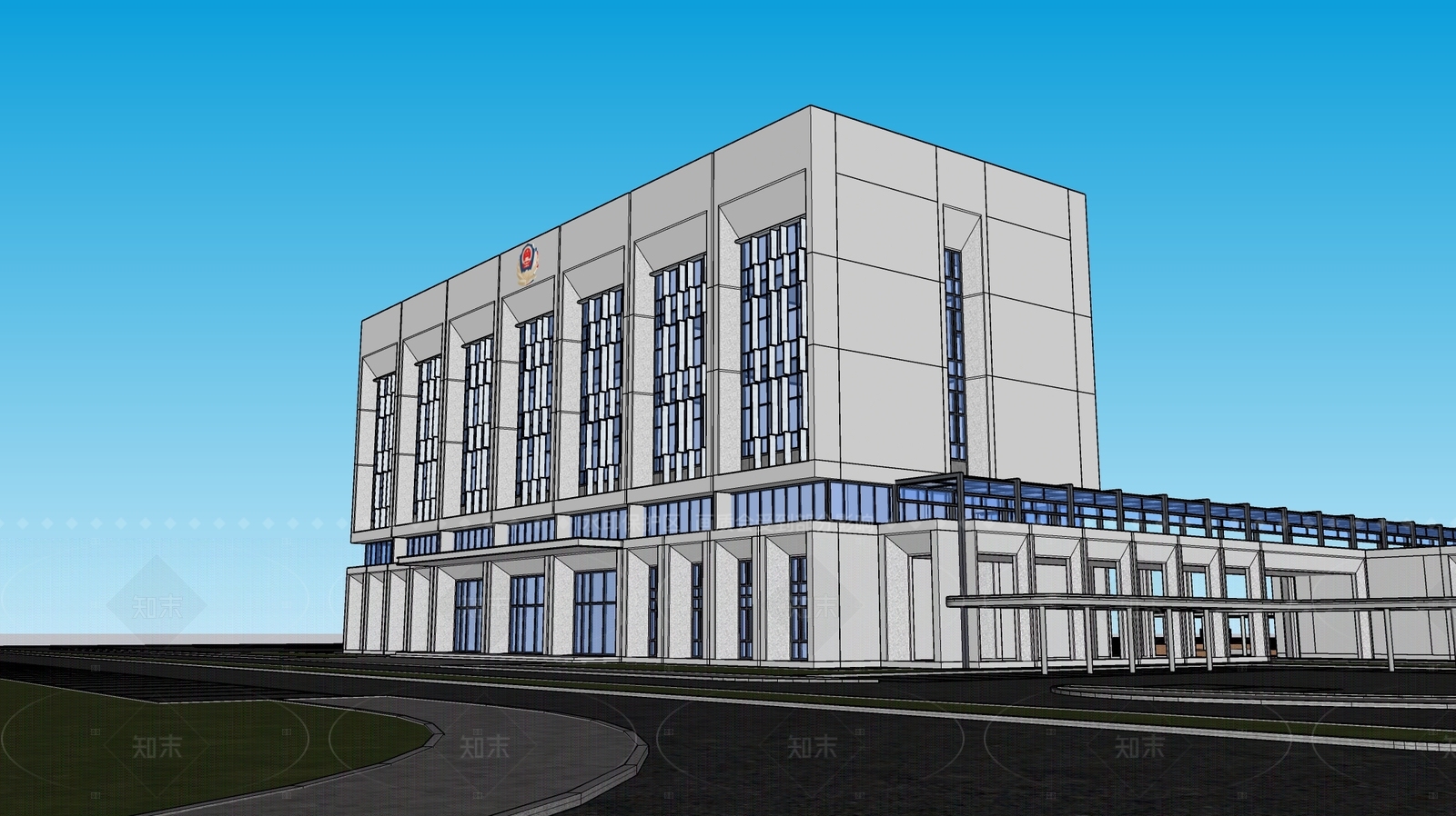 现代其他公共建筑SU模型下载【ID:1207751602】