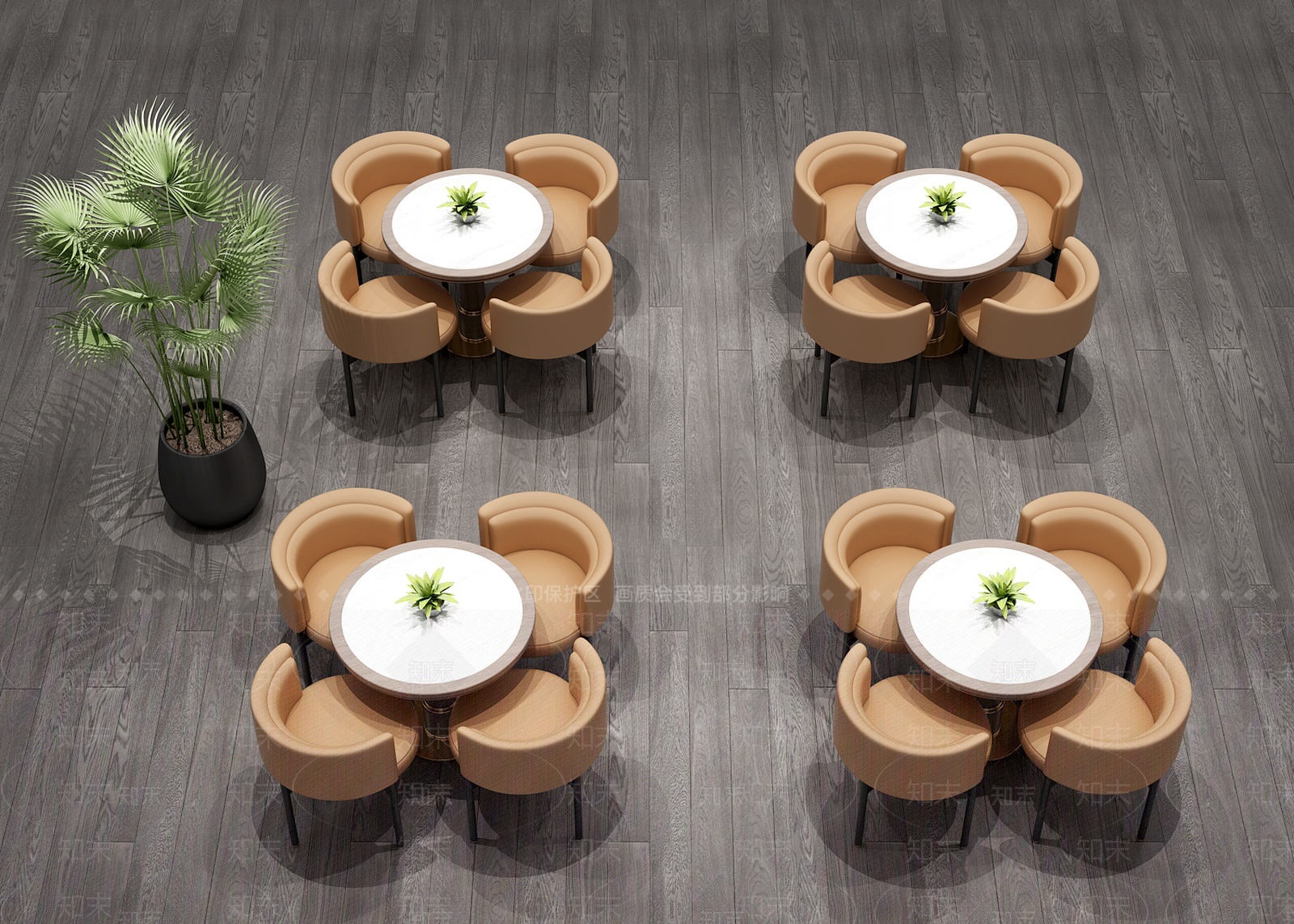 现代洽谈桌椅组合3D模型下载【ID:1207752252】
