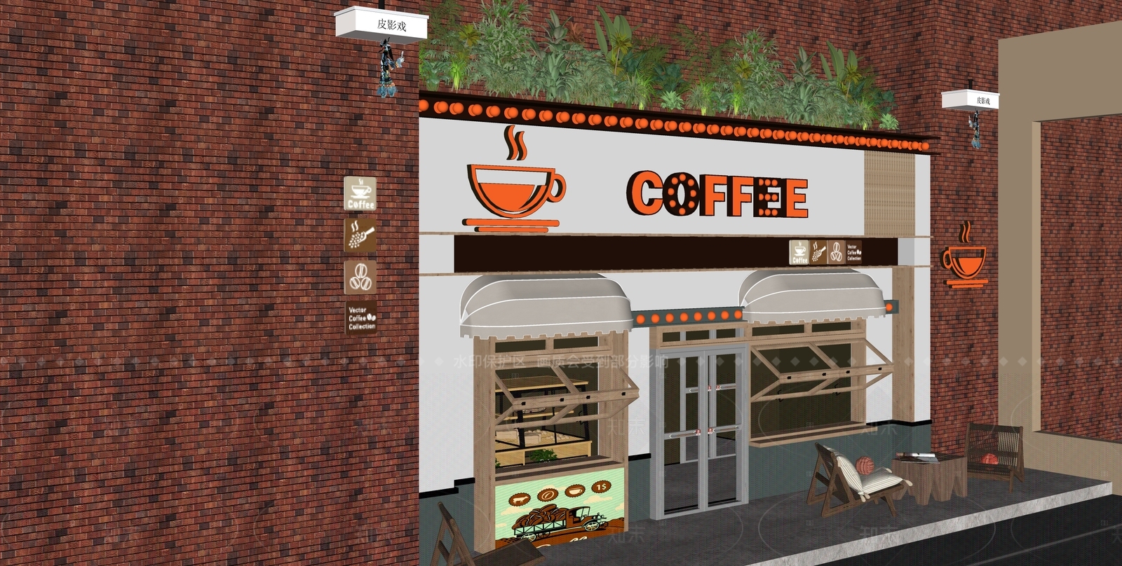 侘寂轻奢奶茶店SU模型下载【ID:1207753475】
