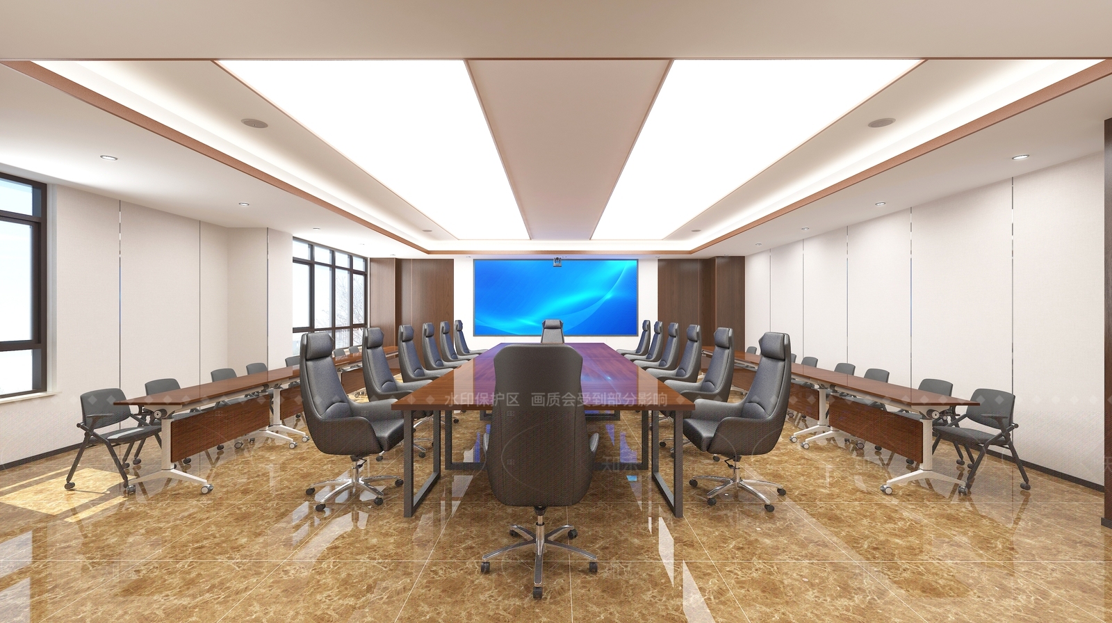 现代会议室3D模型下载【ID:1207755836】