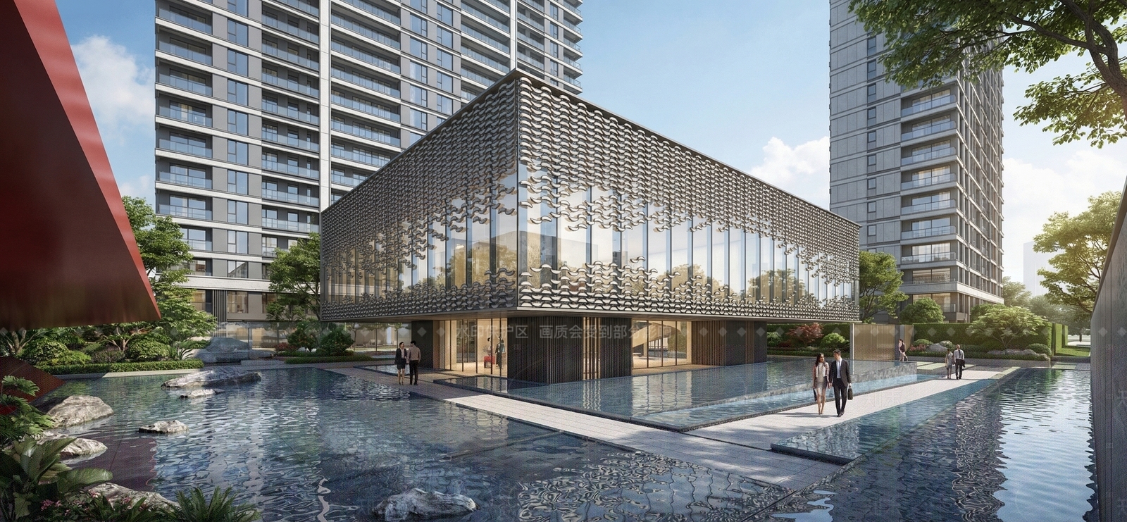 现代轻奢餐饮建筑SU模型下载【ID:1207755947】