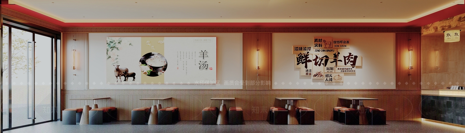 新中式现代中餐厅3D模型下载【ID:1207756809】