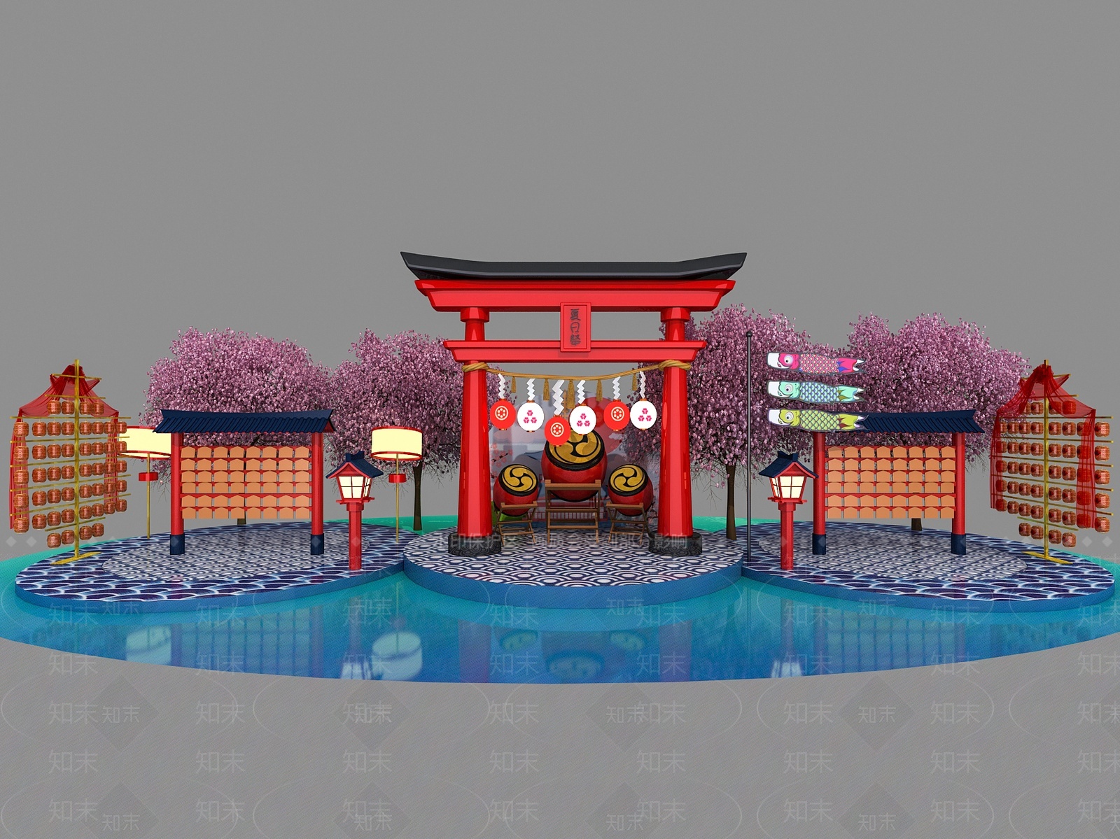 日式美陈3D模型下载【ID:1207756888】