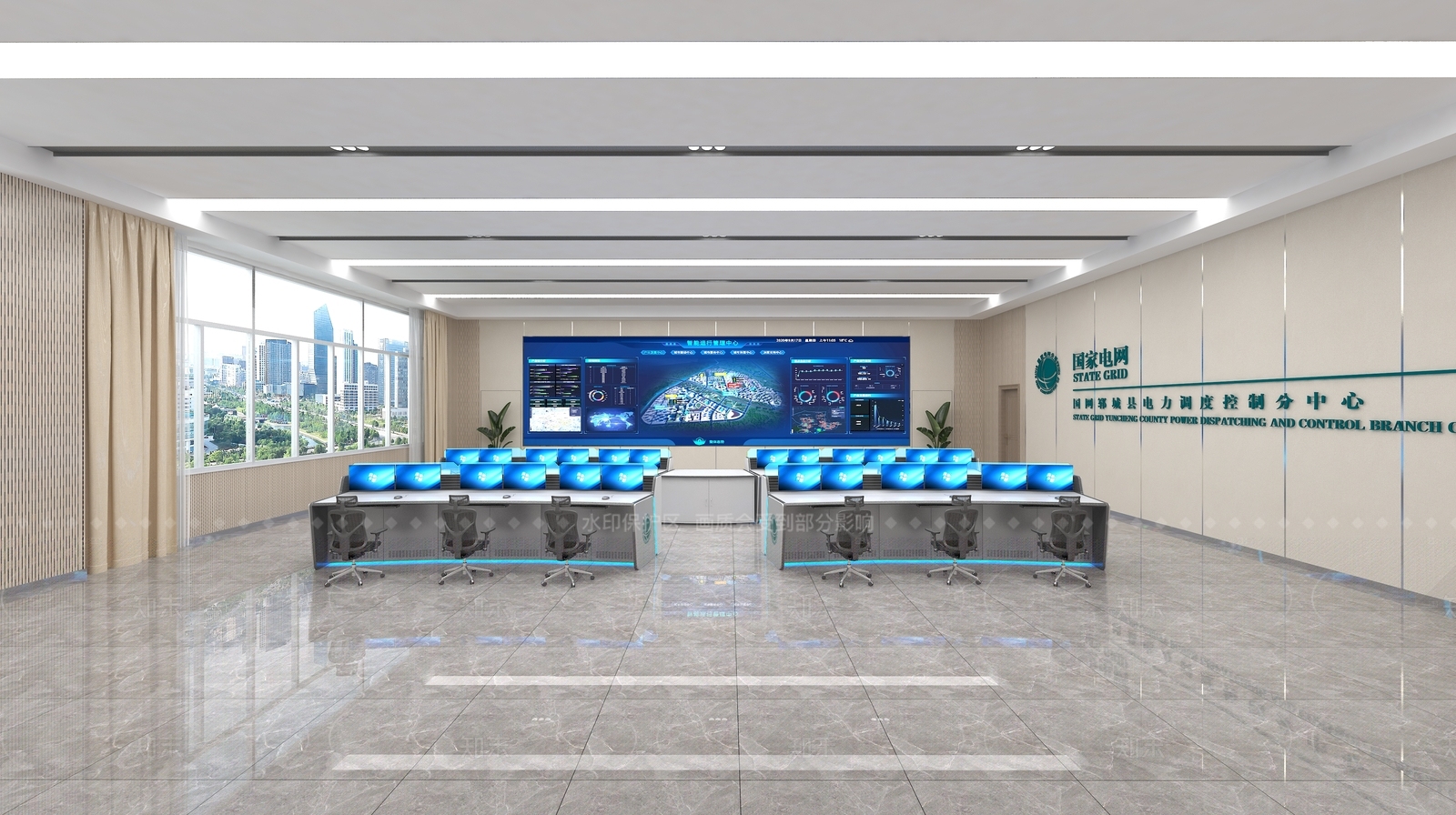 现代指挥中心3D模型下载【ID:1207759420】