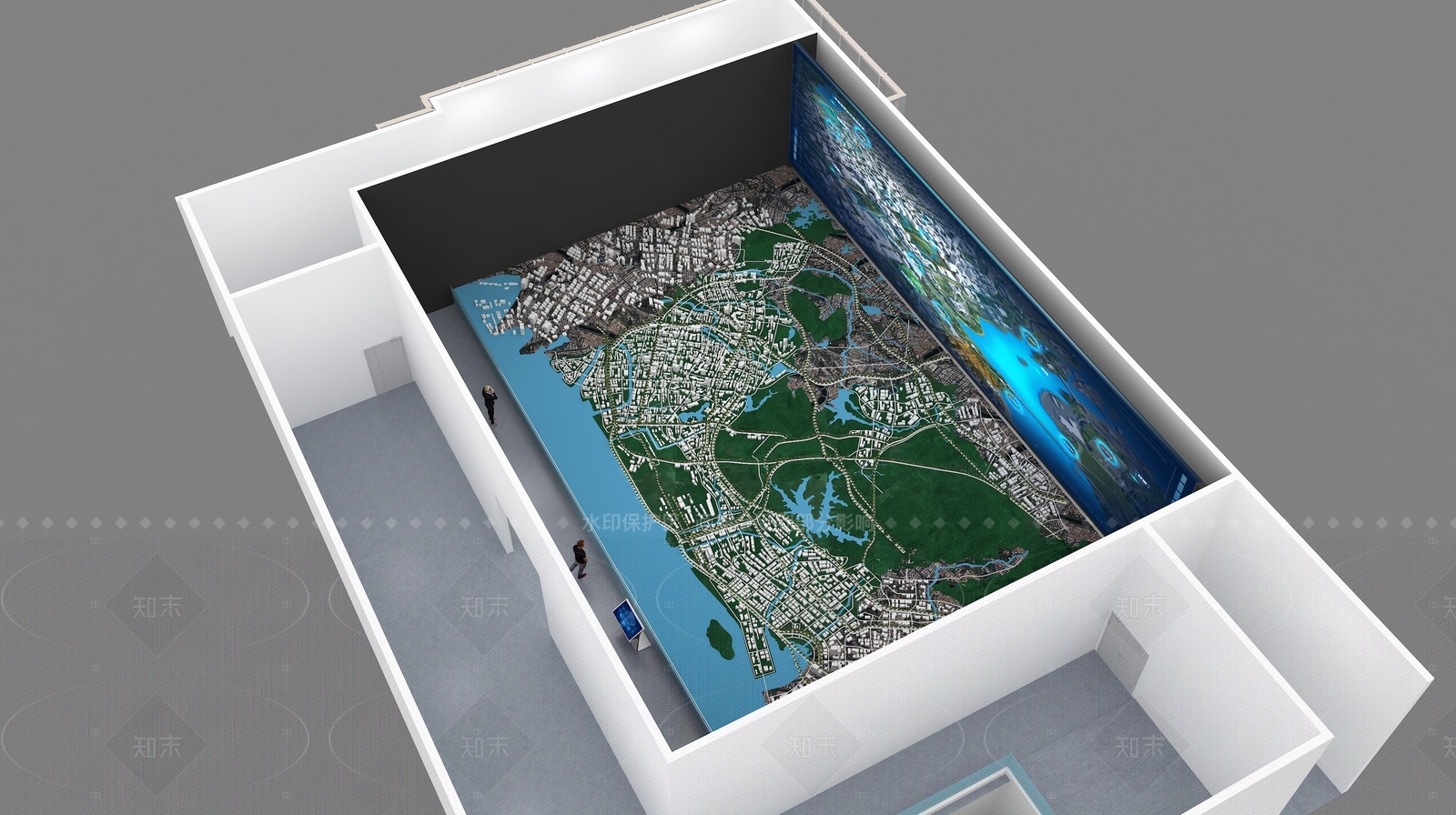 现代科技展厅3D模型下载【ID:1207760204】