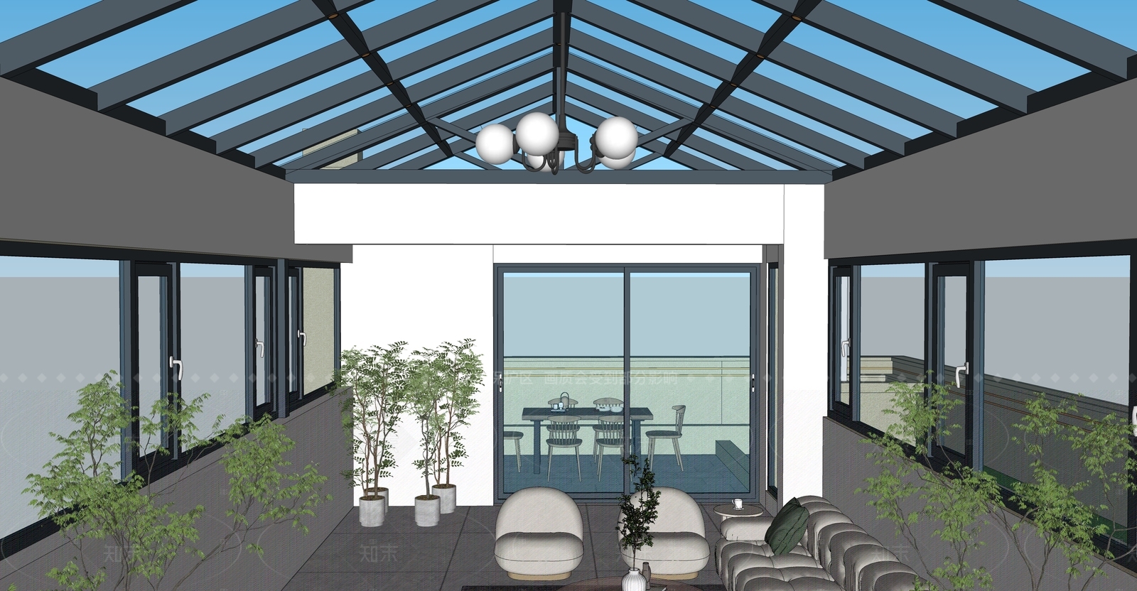 现代小公建SU模型下载【ID:1207762112】