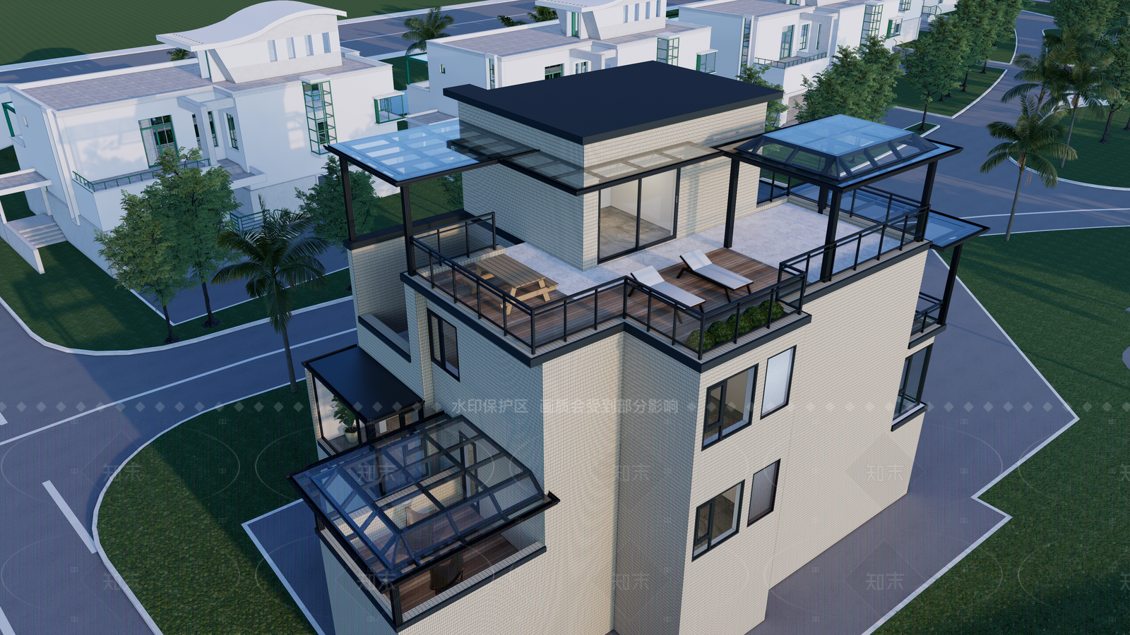 现代小公建SU模型下载【ID:1207762940】