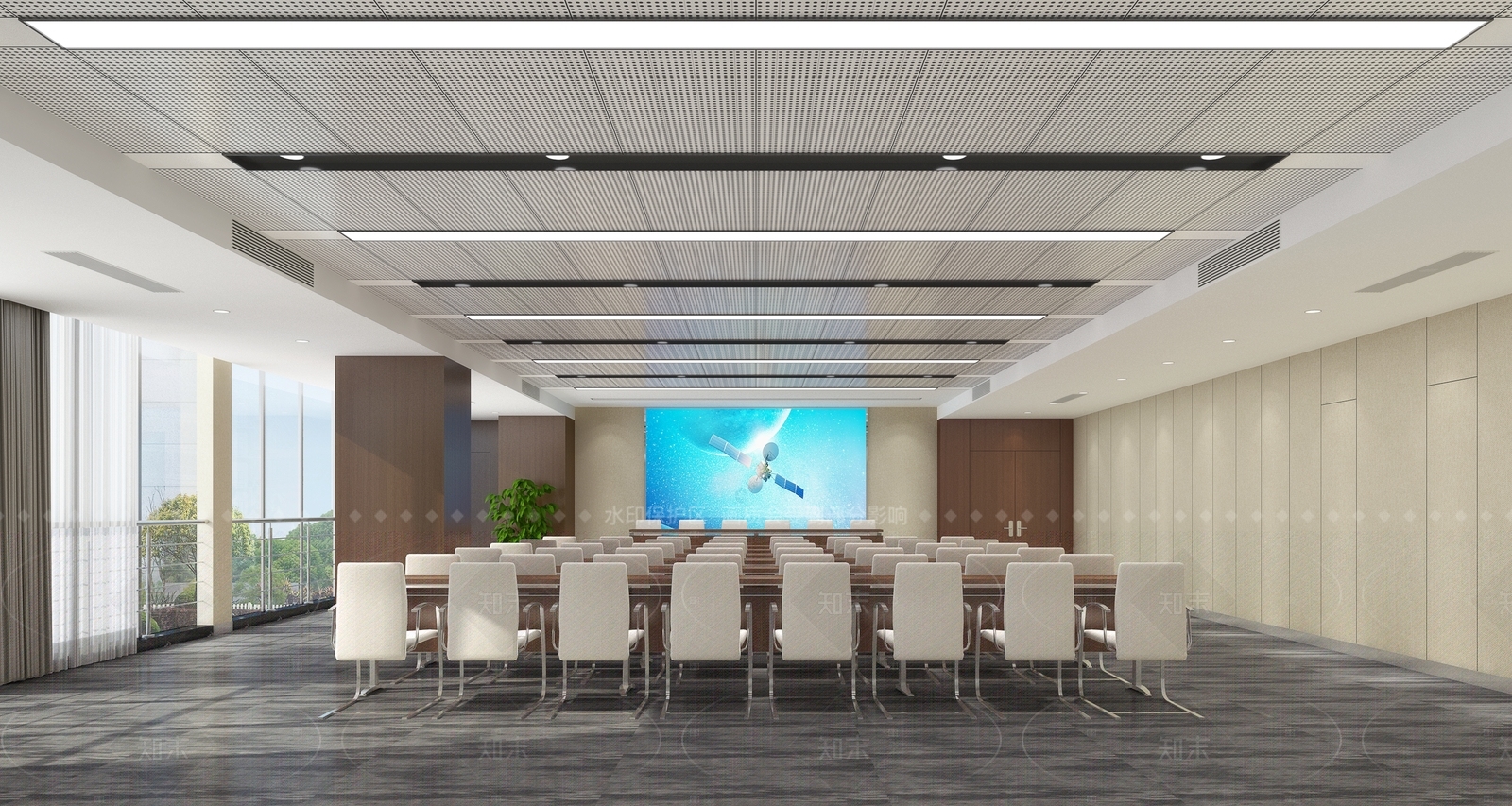 现代会议室3D模型下载【ID:1207764713】