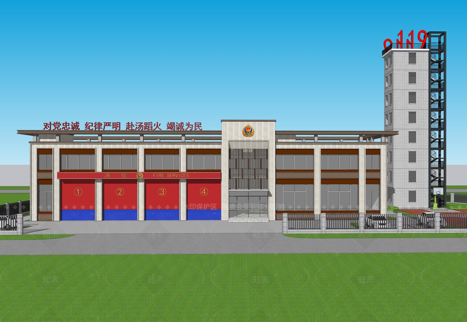 现代简约其他公共建筑SU模型下载【ID:1207765577】