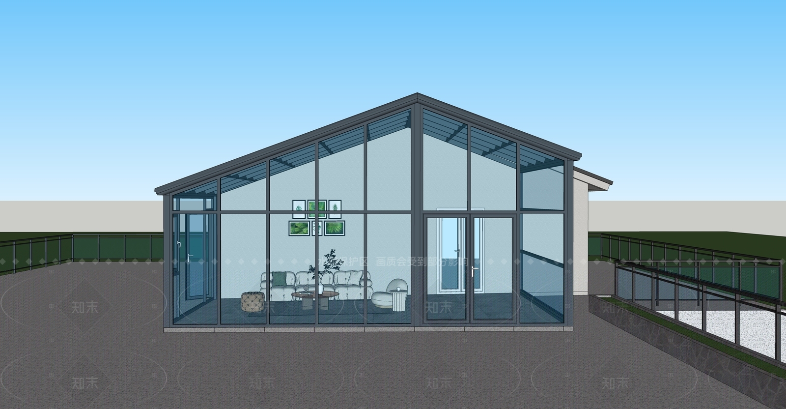 现代小公建SU模型下载【ID:1207766032】
