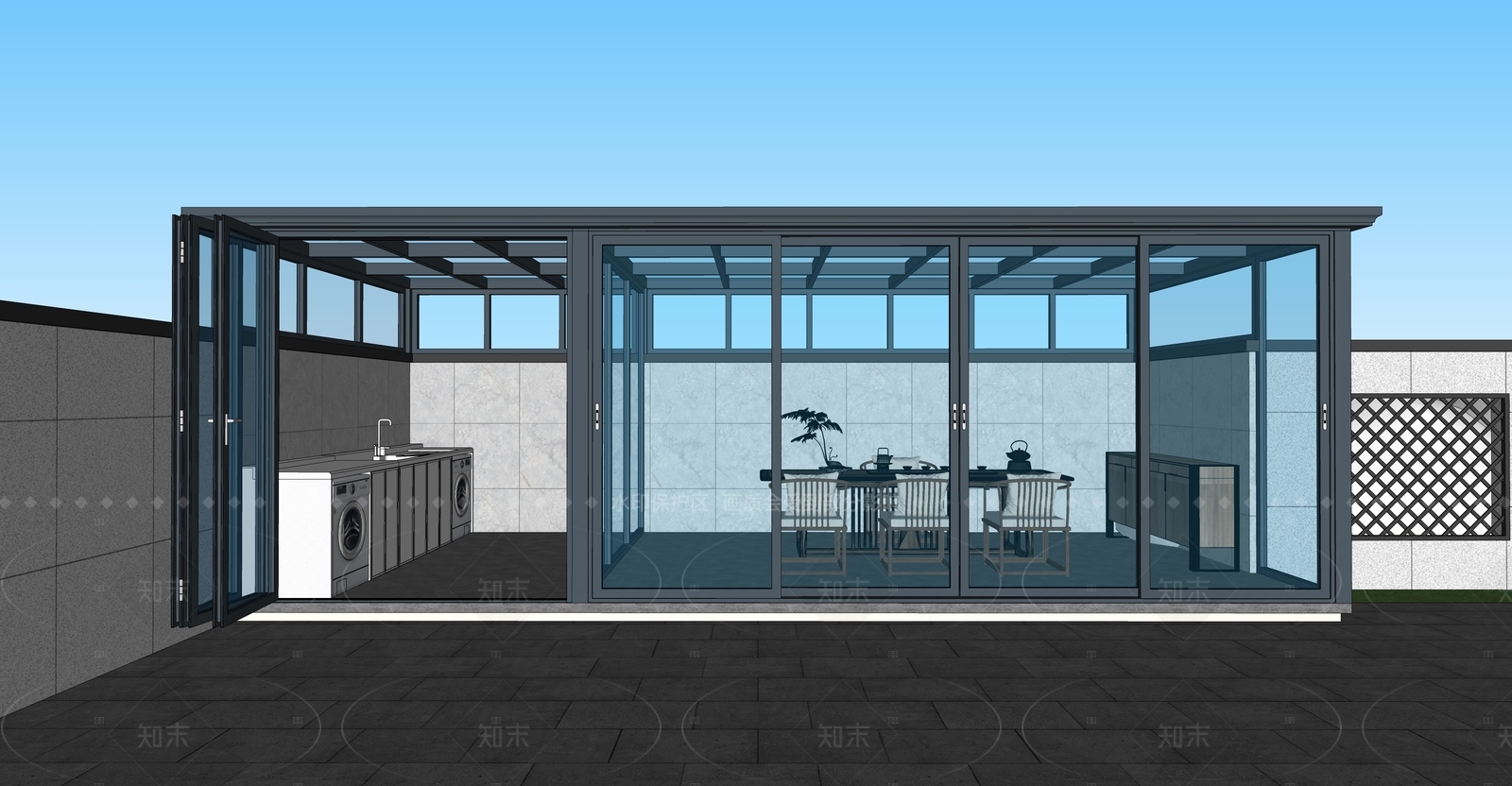 现代小公建SU模型下载【ID:1207766583】
