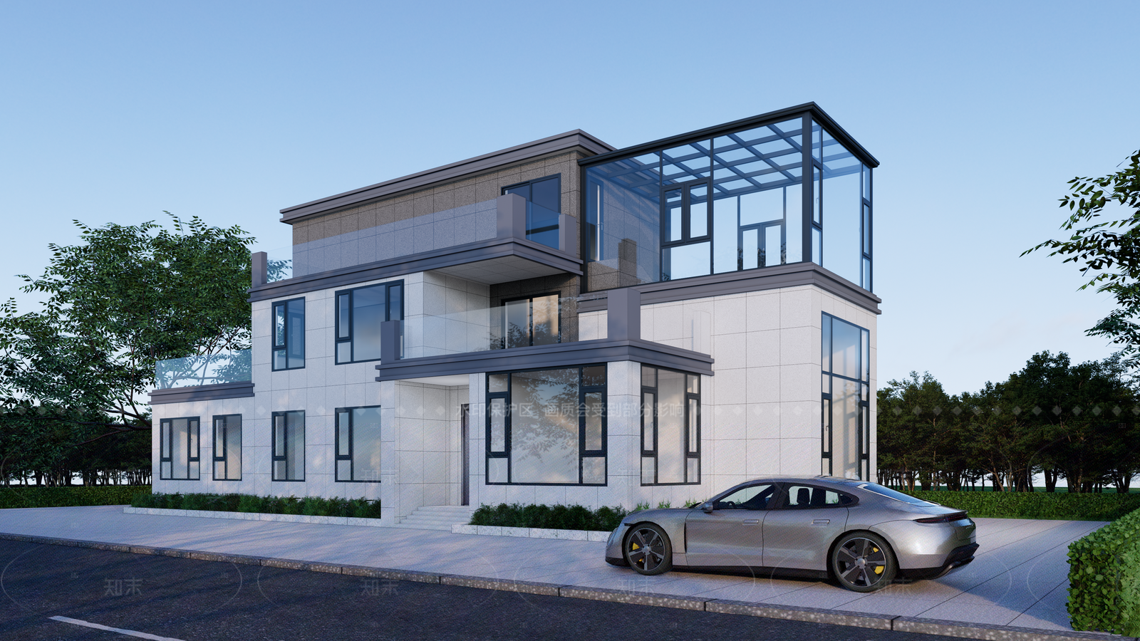 现代小公建SU模型下载【ID:1207766957】