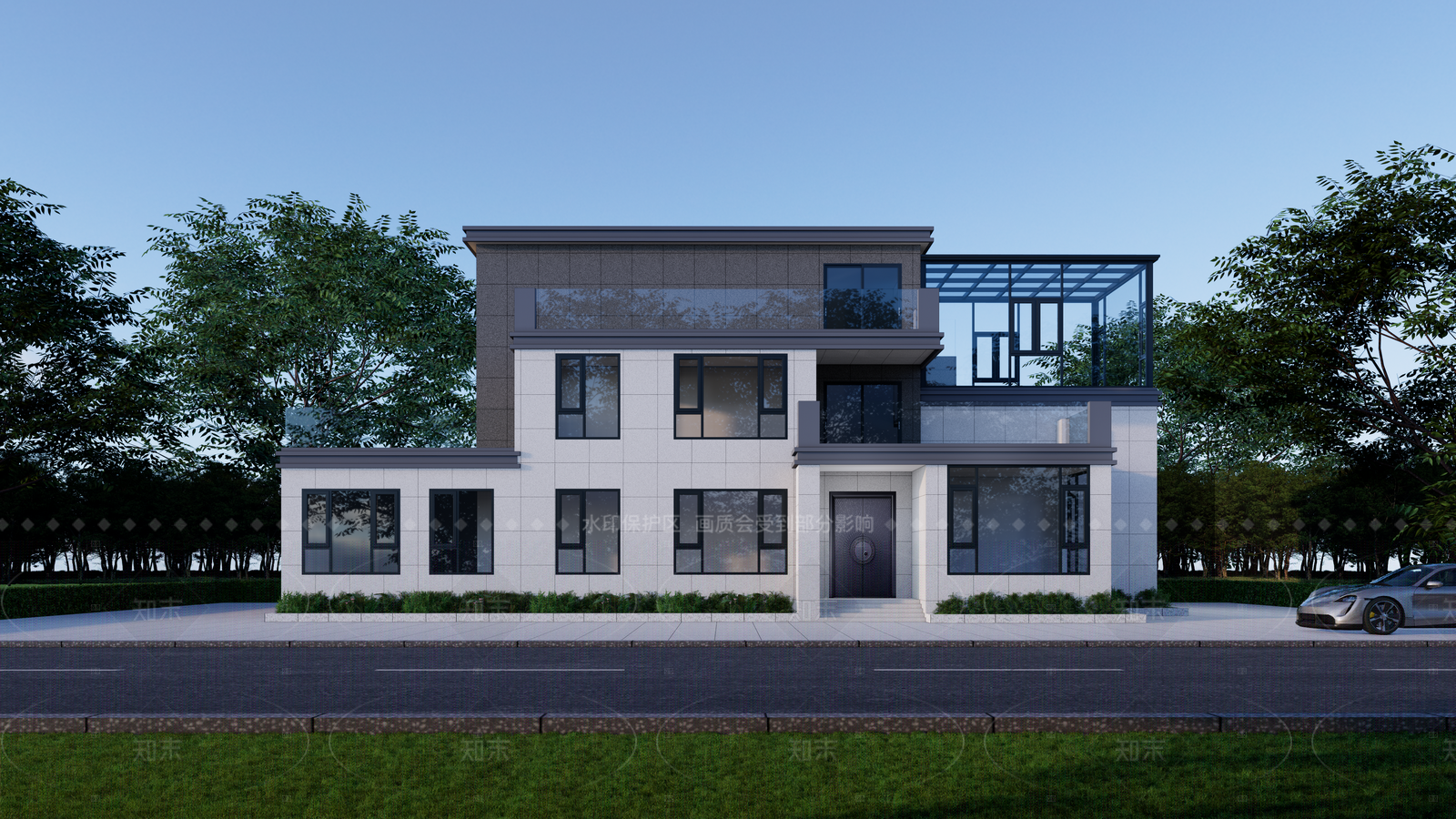 现代小公建SU模型下载【ID:1207766957】