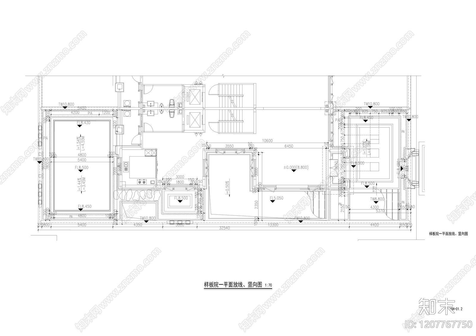 中式庭院cad施工图下载【ID:1207767750】