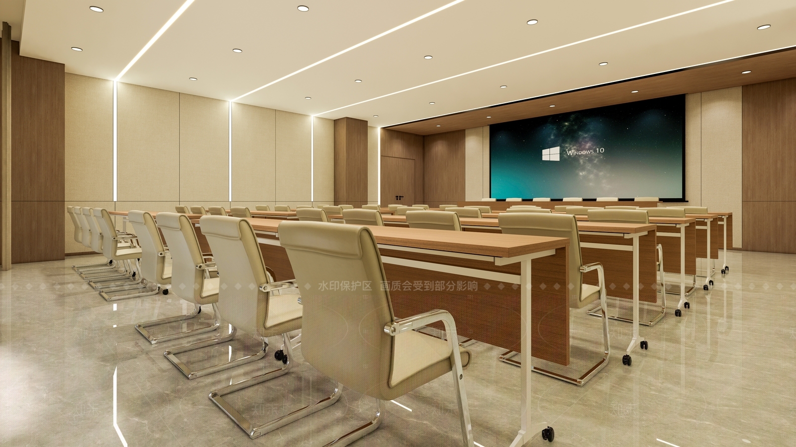 现代新中式会议室SU模型下载【ID:1207767848】