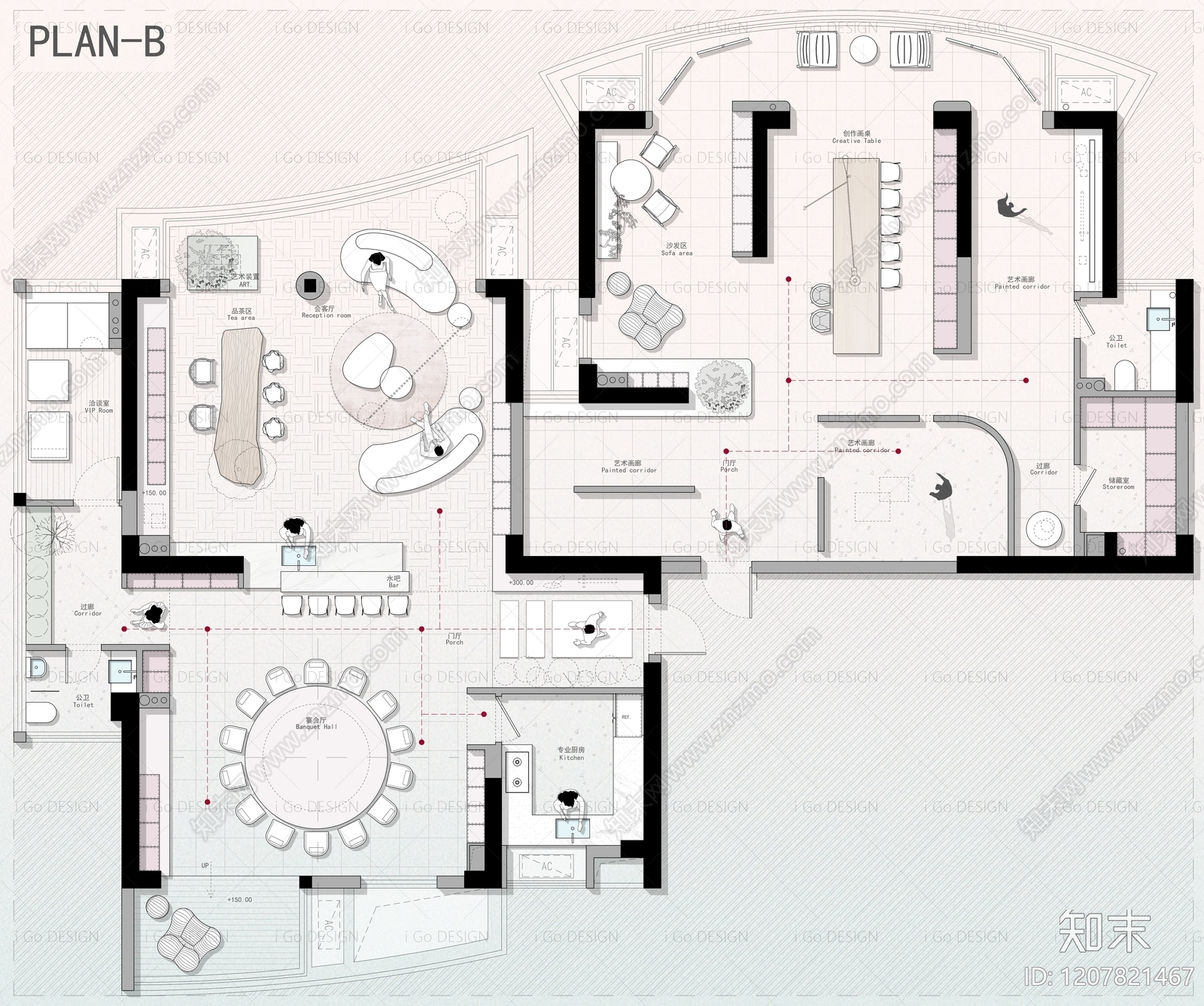 会所cad施工图下载【ID:1207821467】