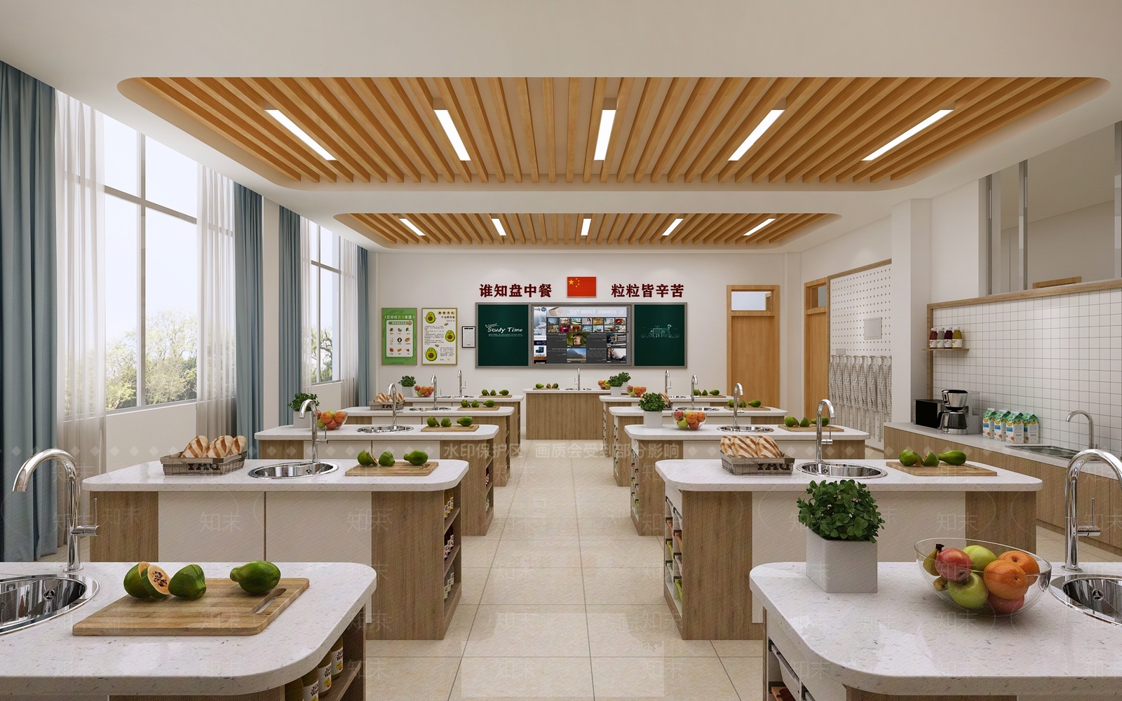现代教室3D模型下载【ID:1207834191】