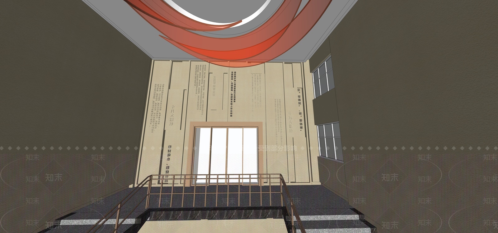现代党建廉政展厅SU模型下载【ID:1207855994】