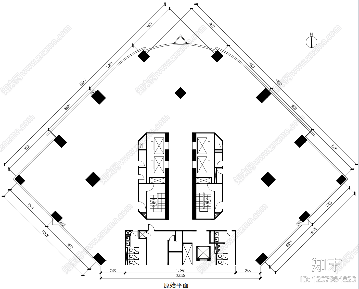 其他办公空间cad施工图下载【ID:1207984820】