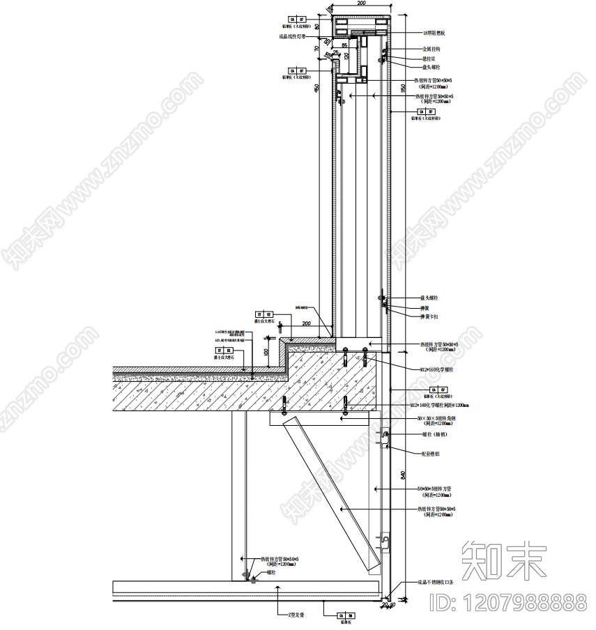 现代其他节点详图施工图下载【ID:1207988888】