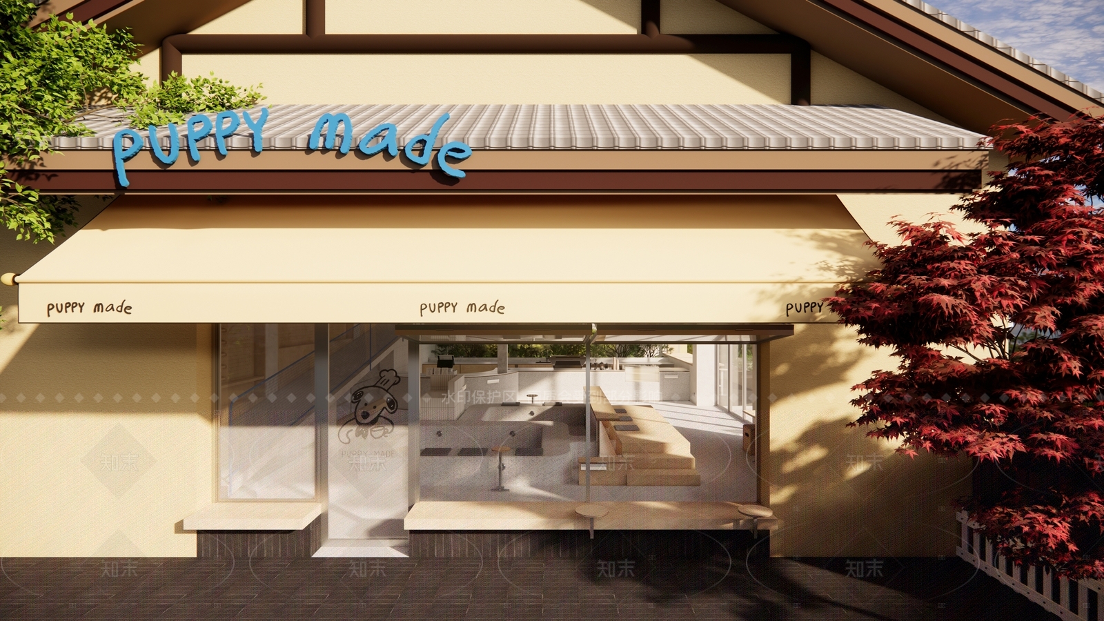 现代宠物店SU模型下载【ID:1208001184】