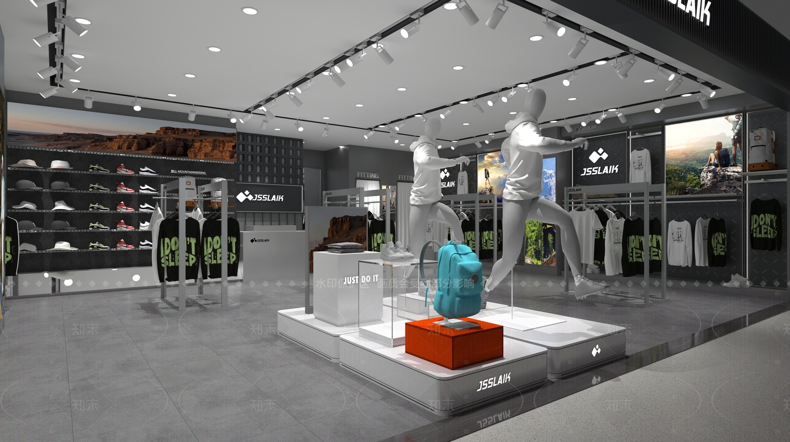 现代服装店3D模型下载【ID:1208056449】