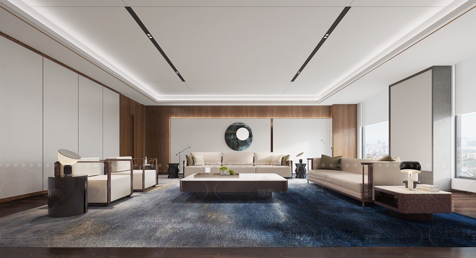 新中式现代接待室3D模型下载【ID:1208056972】