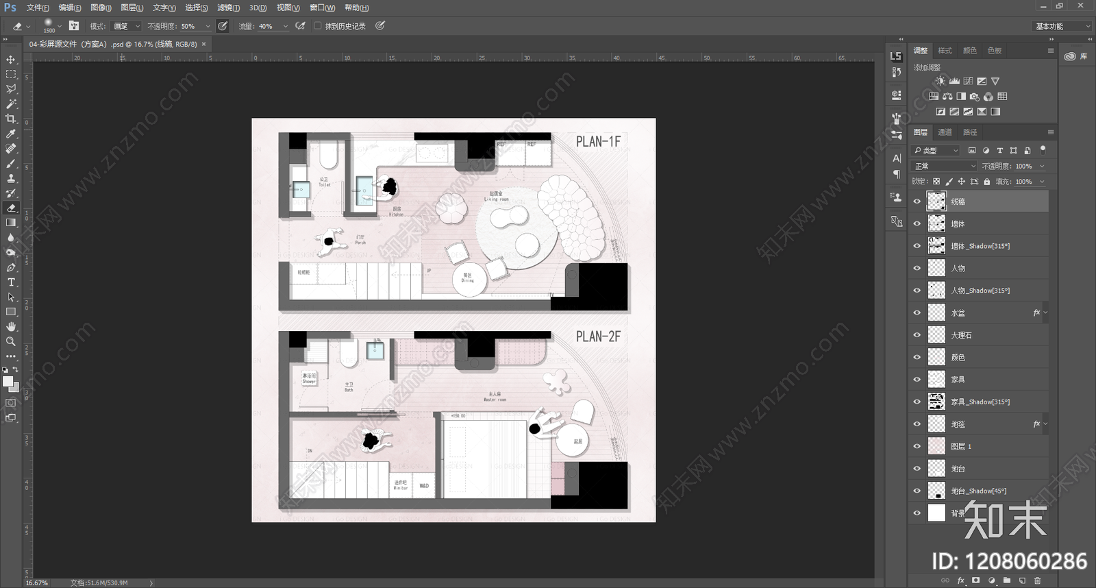 loft公寓cad施工图下载【ID:1208060286】