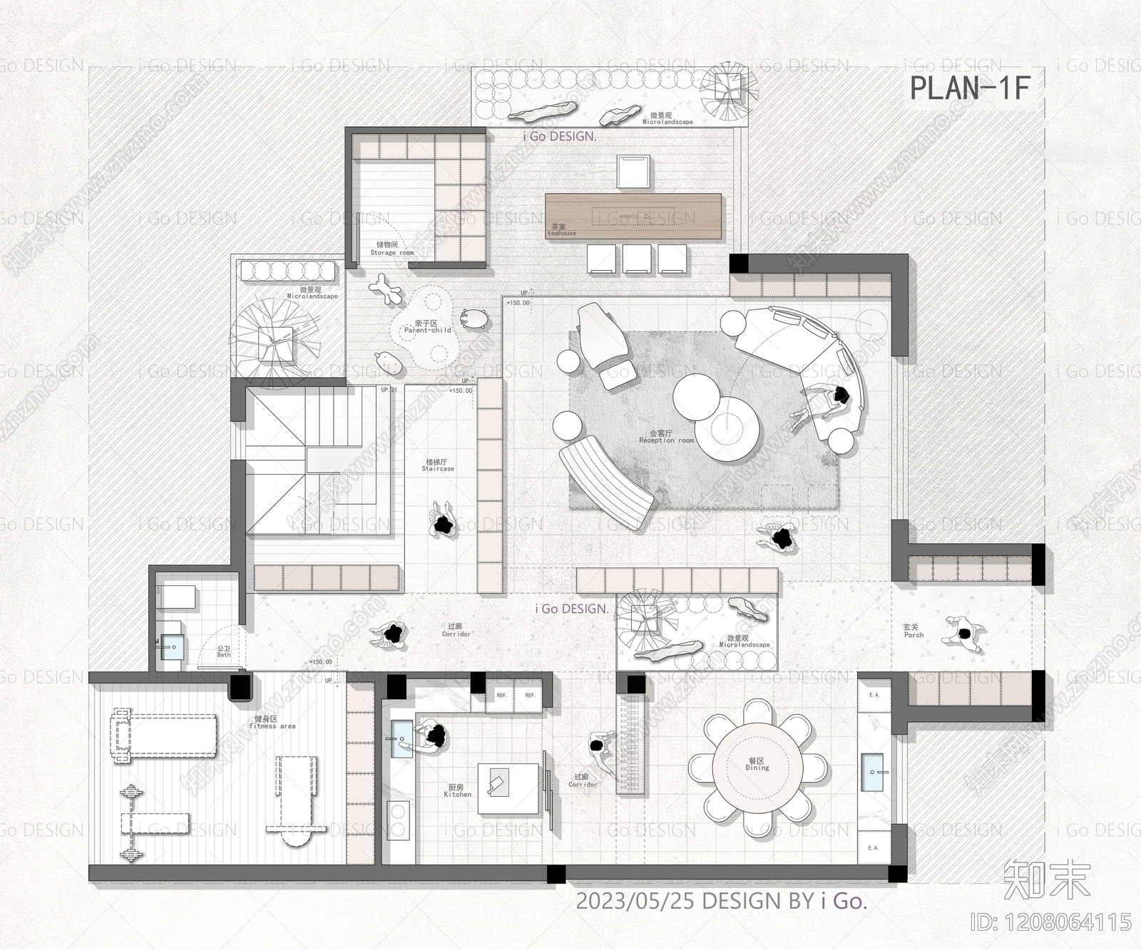 别墅cad施工图下载【ID:1208064115】
