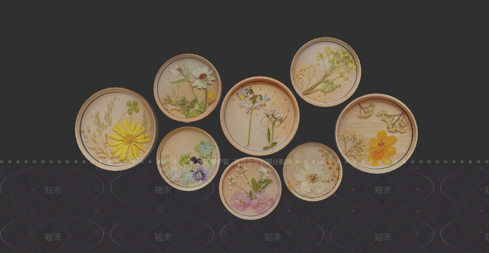新中式原木挂件SU模型下载【ID:1208071088】