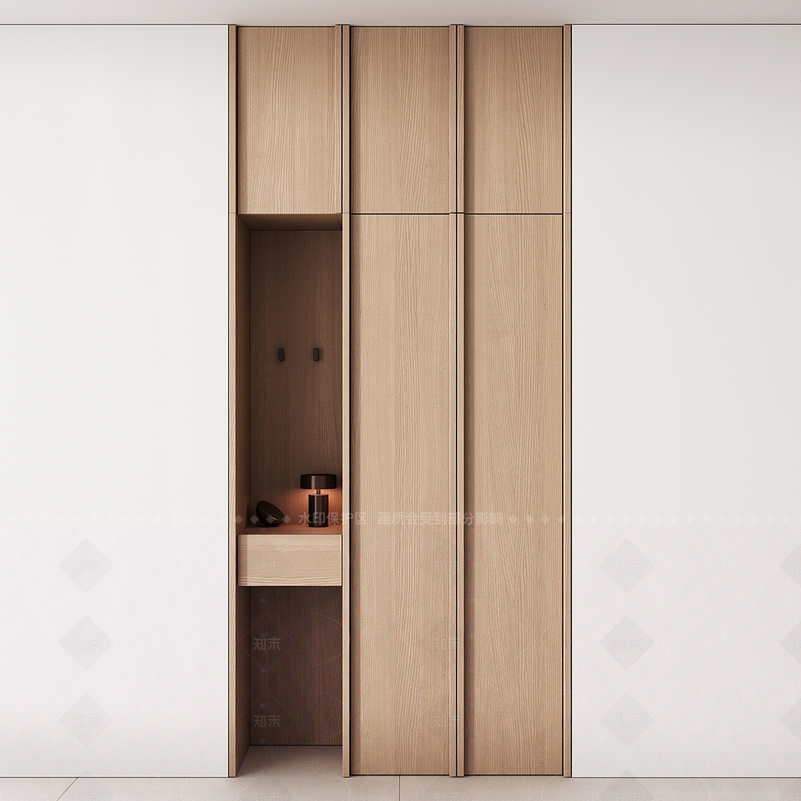 现代欧式衣柜3D模型下载【ID:1208085813】